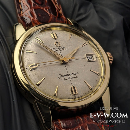 70 Years Old Vintage Omega Seamaster Calendar Solid Gold Ref. 2849 SC / Cal. 503 / Vintage 1954