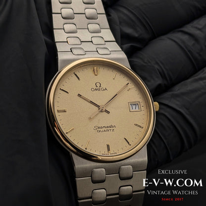 Omega Seamaster Quartz Vintage 54 ans / Acier et Or Réf. 1960277 / Cal. 1432 / Année 1970