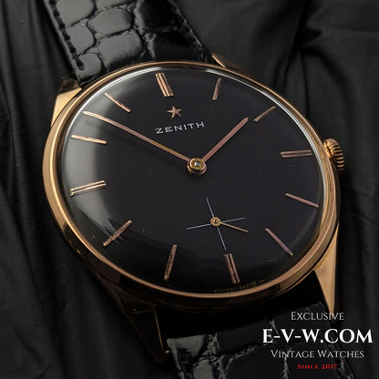 59 Years Old Vintage Zenith 18K Rose Gold 7583-1 / Cal. 40T / Vintage 1956 /e-v-w.com