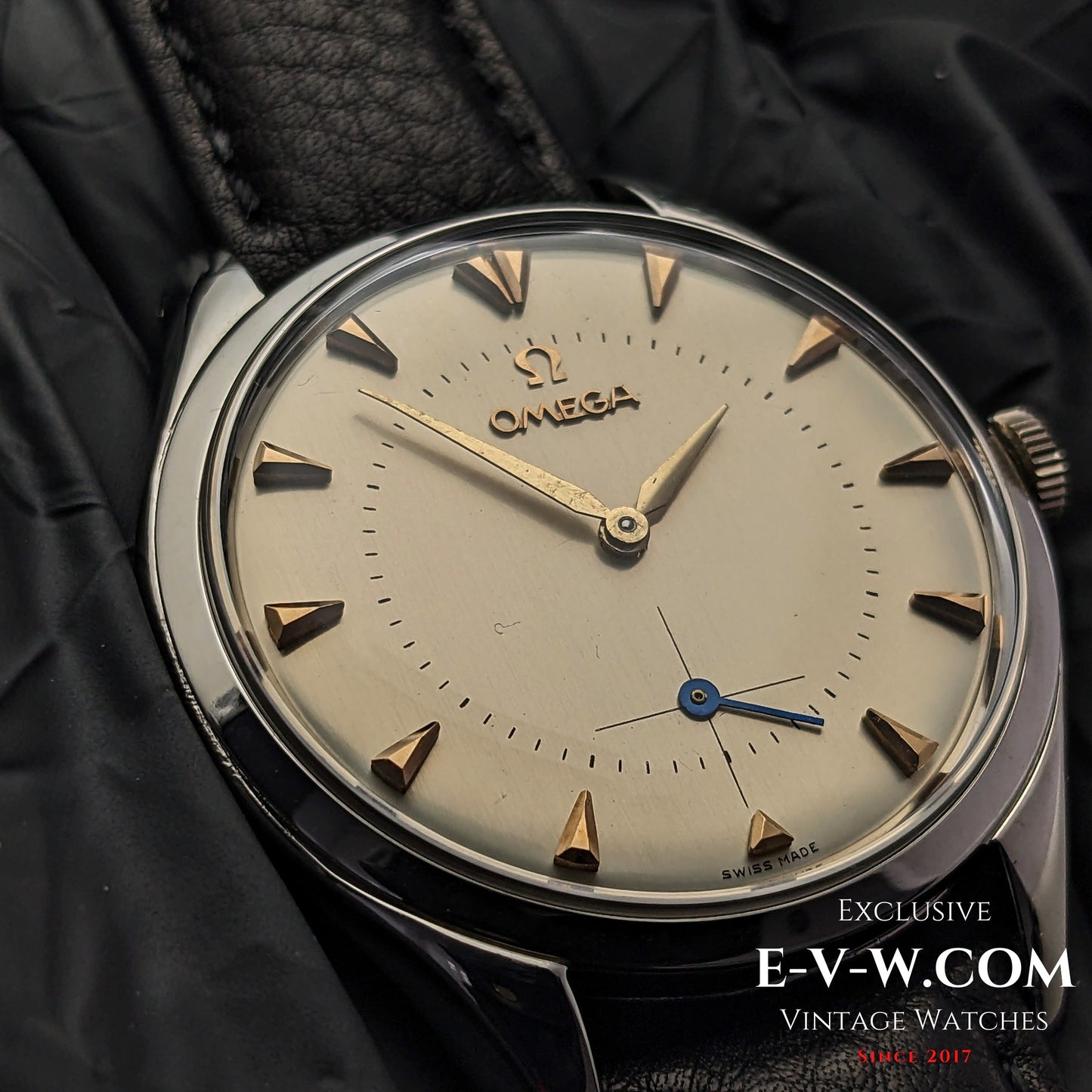 70 Years Old Vintage Omega Jumbo 38mm Oversize Ref. 2505 11 / Cal. 266 / Vintage 1954