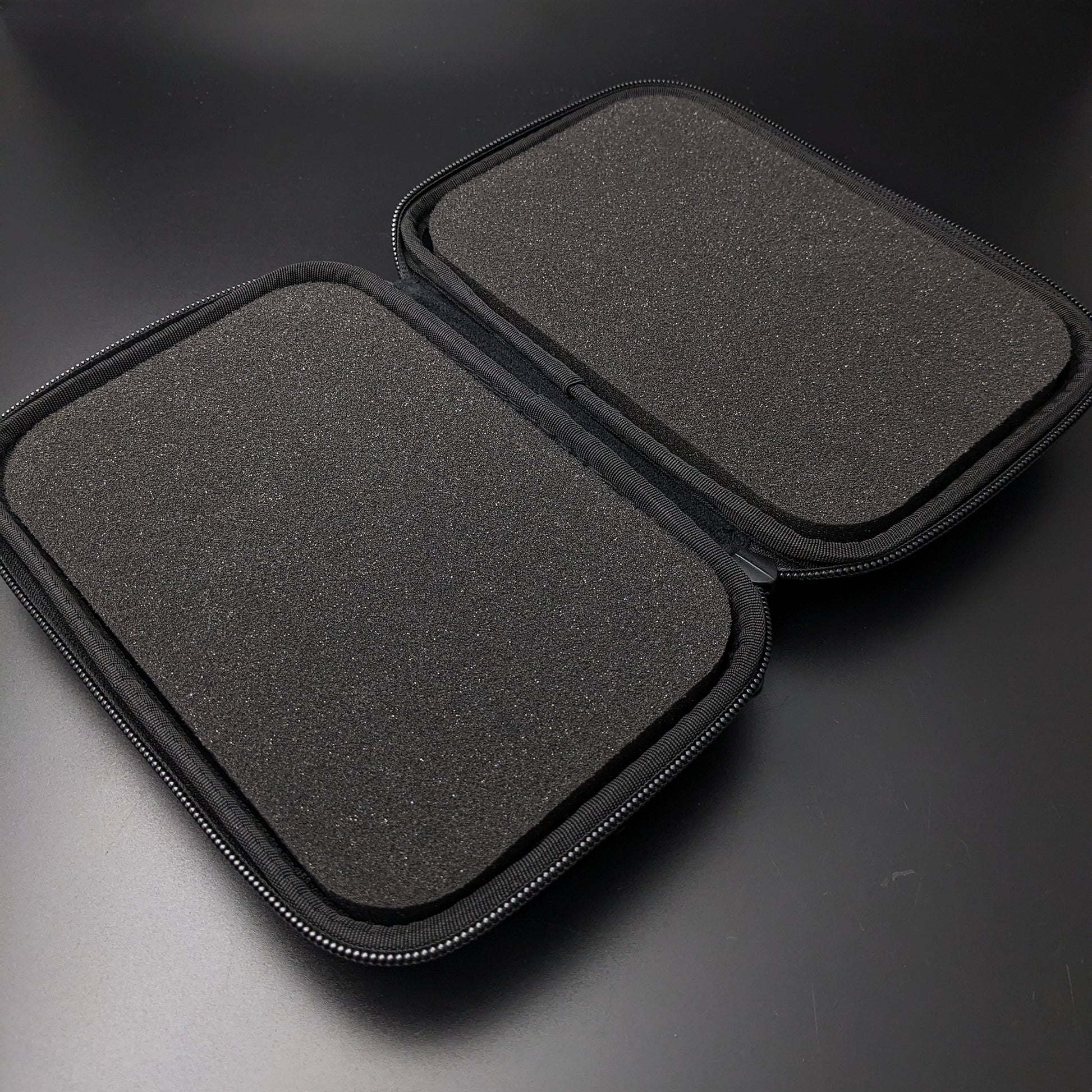 Protective foam interior of the storage case for Jaeger-LeCoultre WWII Military Watch Cal. 467 Vintage 1940.