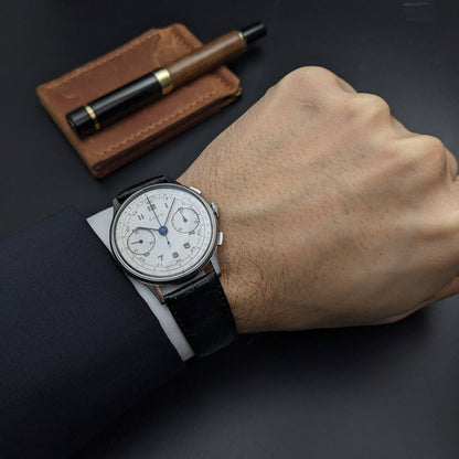 86 years old WWII DOXA Jumbo Chronograph 38mm - 1940s Vintage / cal. Valoux 22 / Serviced