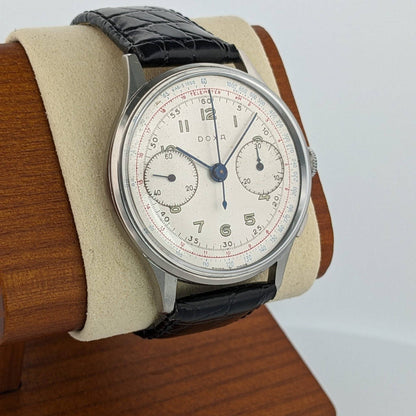 86 years old WWII DOXA Jumbo Chronograph 38mm - 1940s Vintage / cal. Valoux 22 / Serviced