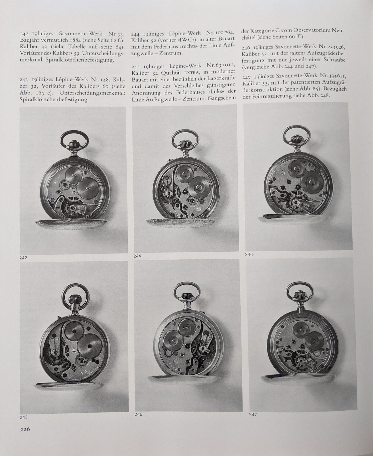 Mouvement de montre de poche IWC Schaffhausen Jumbo antique de 1913 (calibre 53), datant de 1913.