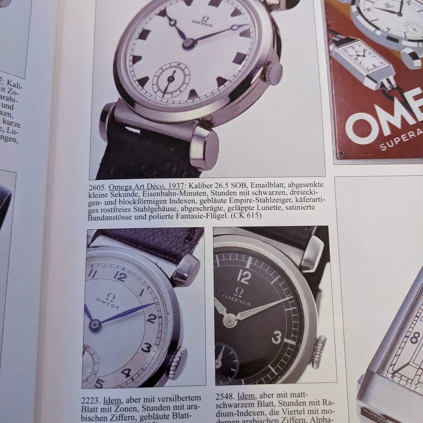 Omega Scarab Art Déco vintage de 88 ans / Réf. / Cal. 26.5 SOB T2 / Année de fabrication : 1935