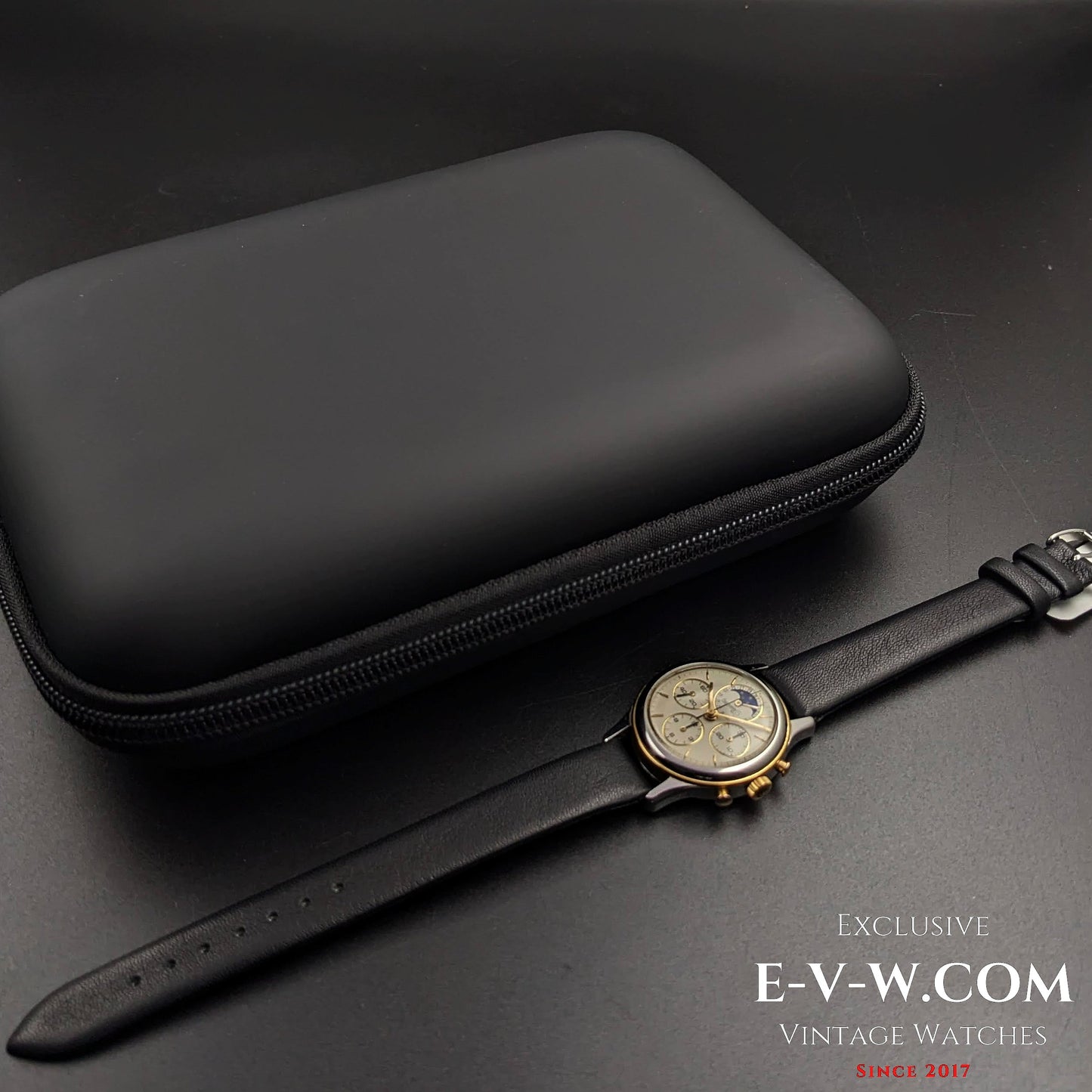 Eberhard &amp; Co.Chrono Royal Moonphase Vintage années 1990 / cal.1883 / Ref.32004