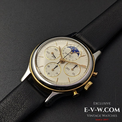 Eberhard &amp; Co.Chrono Royal Moonphase Vintage années 1990 / cal.1883 / Ref.32004