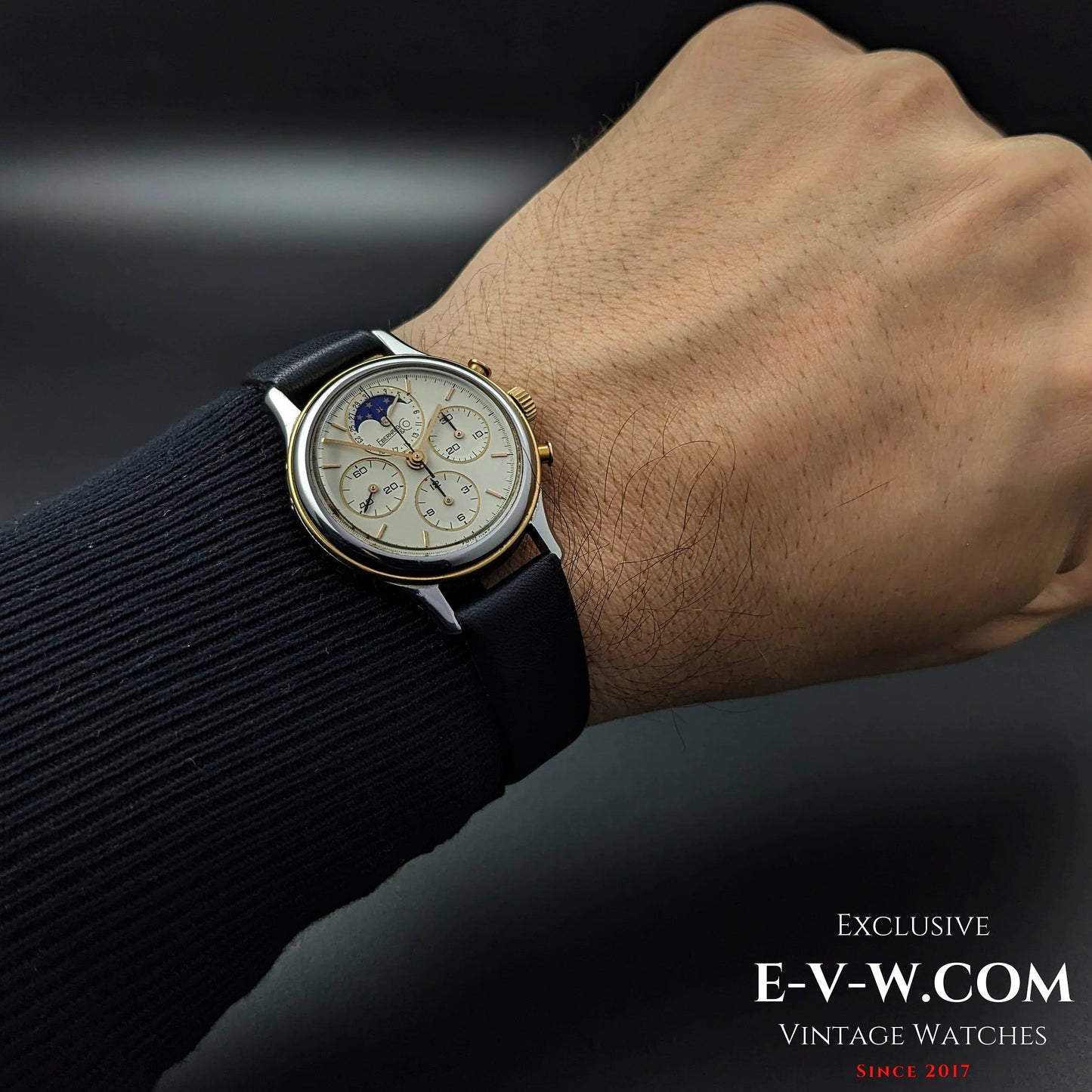 Eberhard &amp; Co.Chrono Royal Moonphase Vintage années 1990 / cal.1883 / Ref.32004