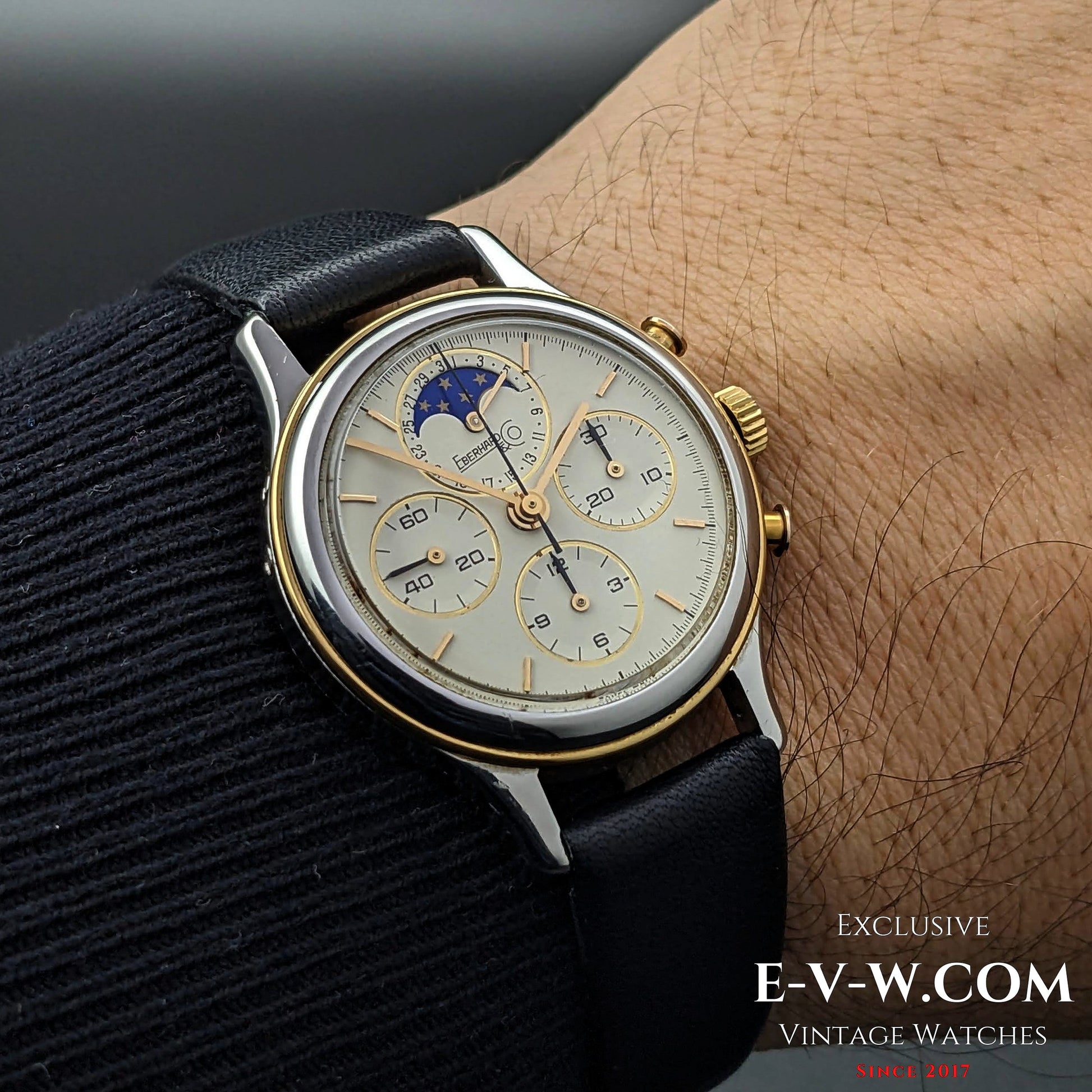 Eberhard & Co.Chrono Royal Moonphase Vintage 1990s / cal.1883 / Ref.32004