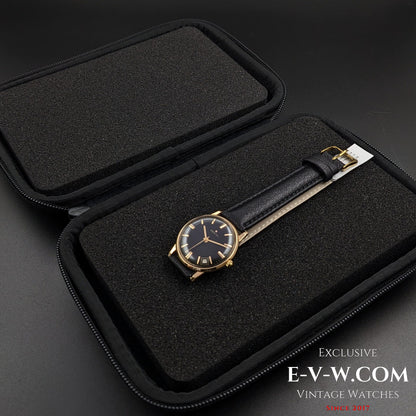 Zenith Or 18 carats / Cadran noir / Cal. 2532 SC / Vintage 1964