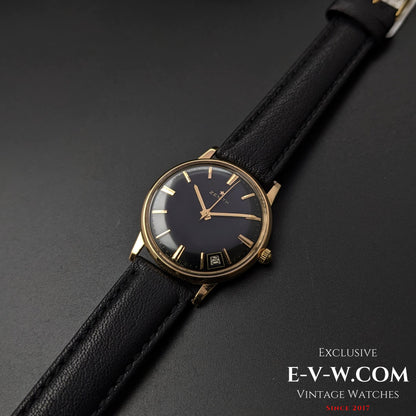 Zenith Or 18 carats / Cadran noir / Cal. 2532 SC / Vintage 1964