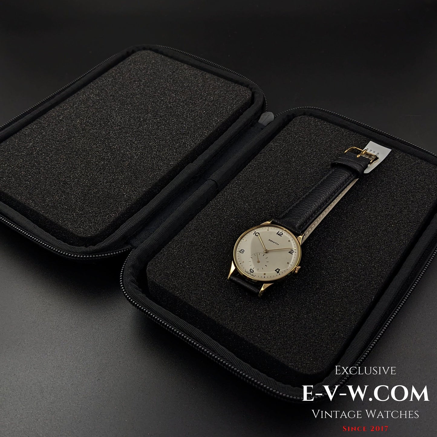 Montre Zenith vintage 1949 en or 18 carats / Jumbo 37 mm / Cal. 126