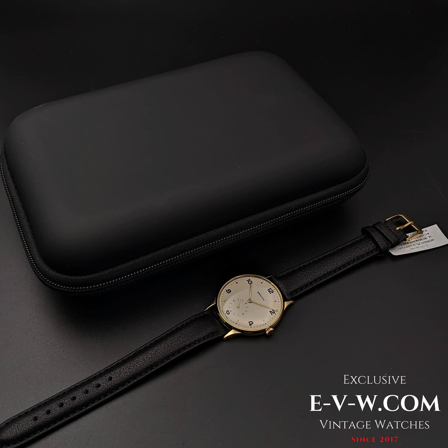 Montre Zenith vintage 1949 en or 18 carats / Jumbo 37 mm / Cal. 126