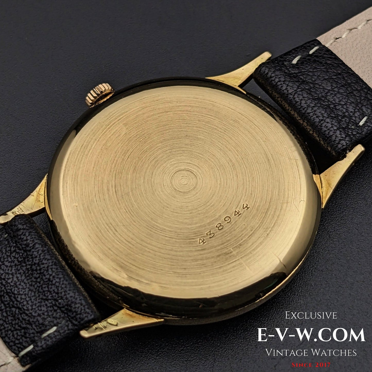 Montre Zenith vintage 1949 en or 18 carats / Jumbo 37 mm / Cal. 126
