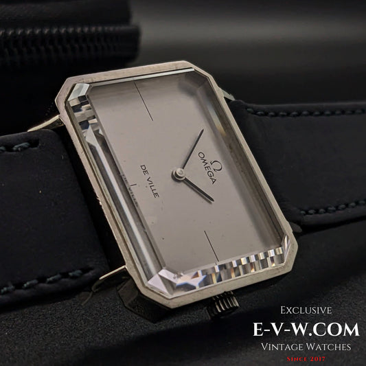 Omega DeVille Verre à facettes très unique / Cal. 625 / Vintage 1972