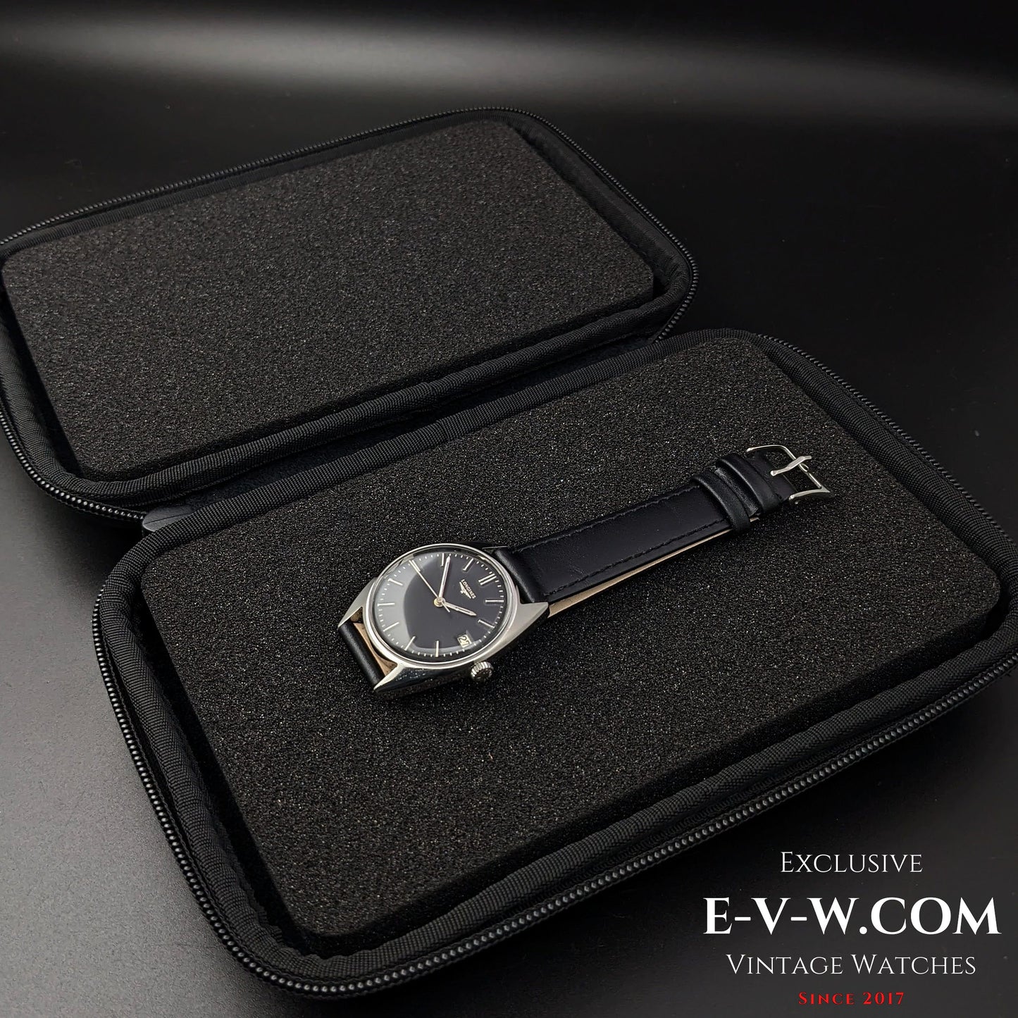 Longines Classic / Cadran noir / Cal. 285 / Réf. 8306 5 / Vintage 1969