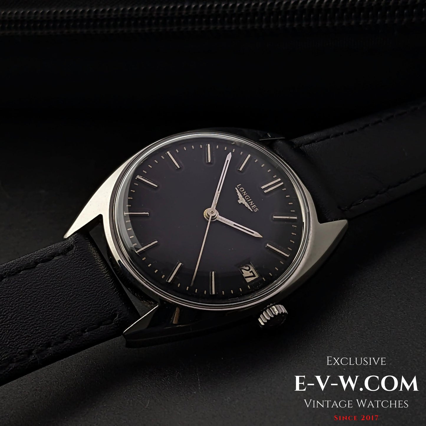 Longines Classic / Cadran noir / Cal. 285 / Réf. 8306 5 / Vintage 1969