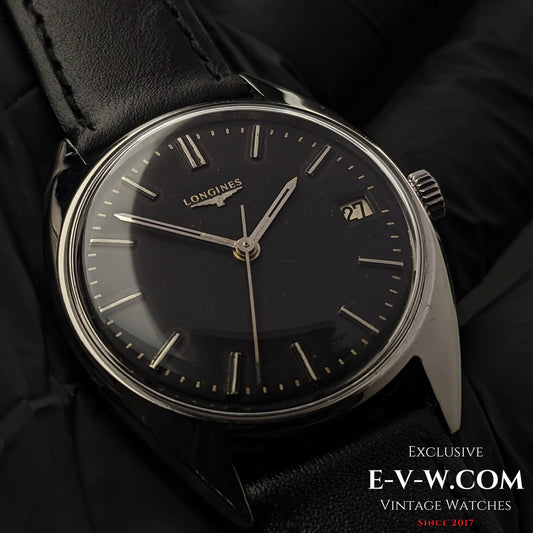 Longines Classic / Cadran noir / Cal. 285 / Réf. 8306 5 / Vintage 1969