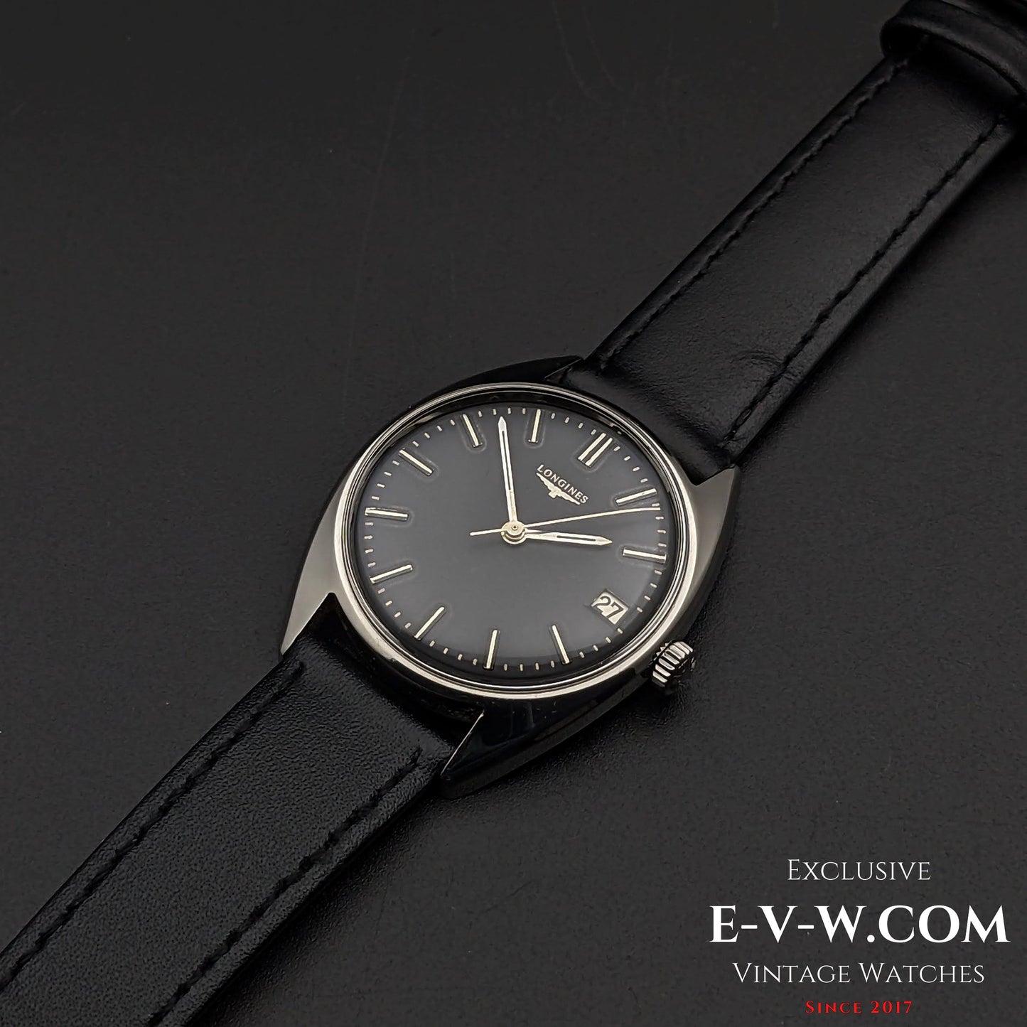 Longines Classic / Cadran noir / Cal. 285 / Réf. 8306 5 / Vintage 1969