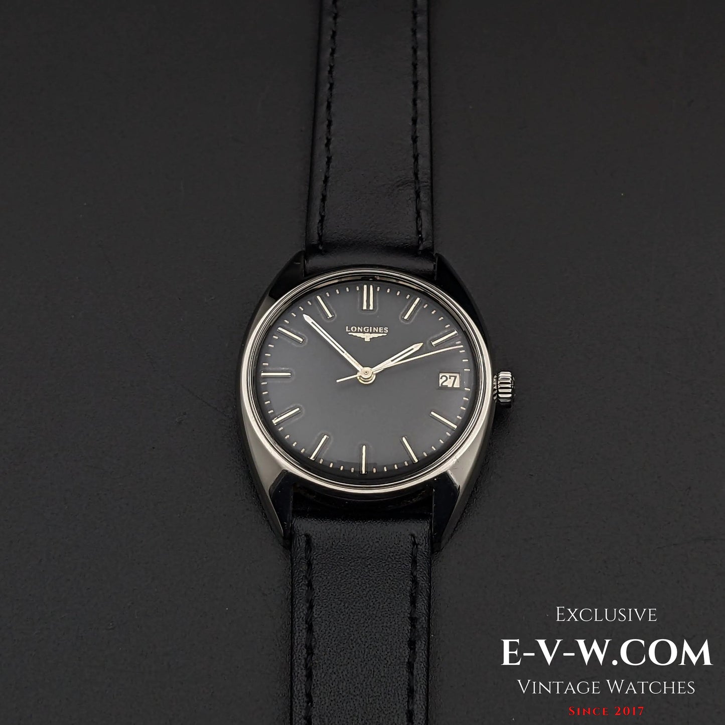Longines Classic / Cadran noir / Cal. 285 / Réf. 8306 5 / Vintage 1969
