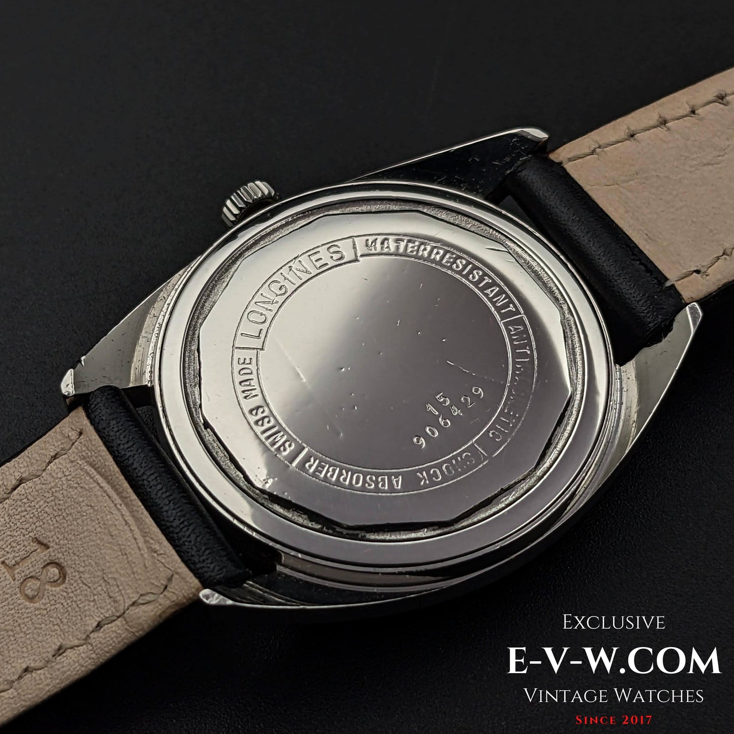 Longines Classic / Cadran noir / Cal. 285 / Réf. 8306 5 / Vintage 1969