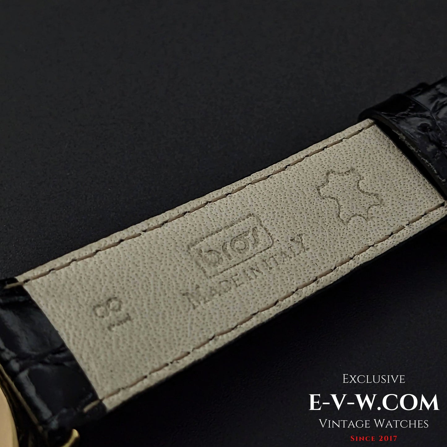 Montre Zenith Officer rare en or 18 carats / Cal. 124 / Vintage 1938