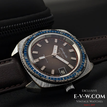 Rare montre GUB Glashütte SPEZIMATIC HEURE MONDIALE / 26 RUBIS Automatique cal. 75 / Vintage années 1960