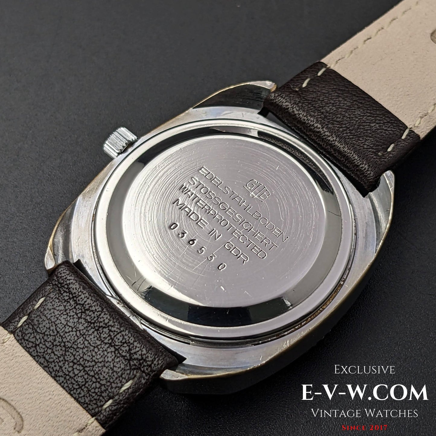 Rare montre GUB Glashütte SPEZIMATIC HEURE MONDIALE / 26 RUBIS Automatique cal. 75 / Vintage années 1960