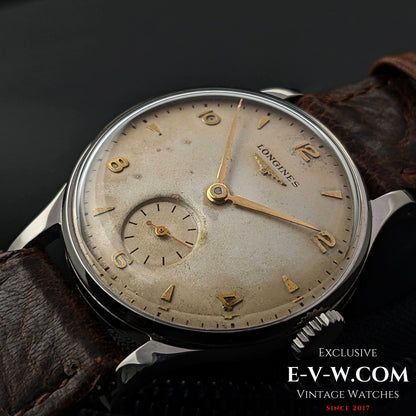 Longines de 1951 avec une belle patine vintage sur le cadran / Cal 12.68Z