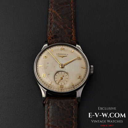 Longines de 1951 avec une belle patine vintage sur le cadran / Cal 12.68Z