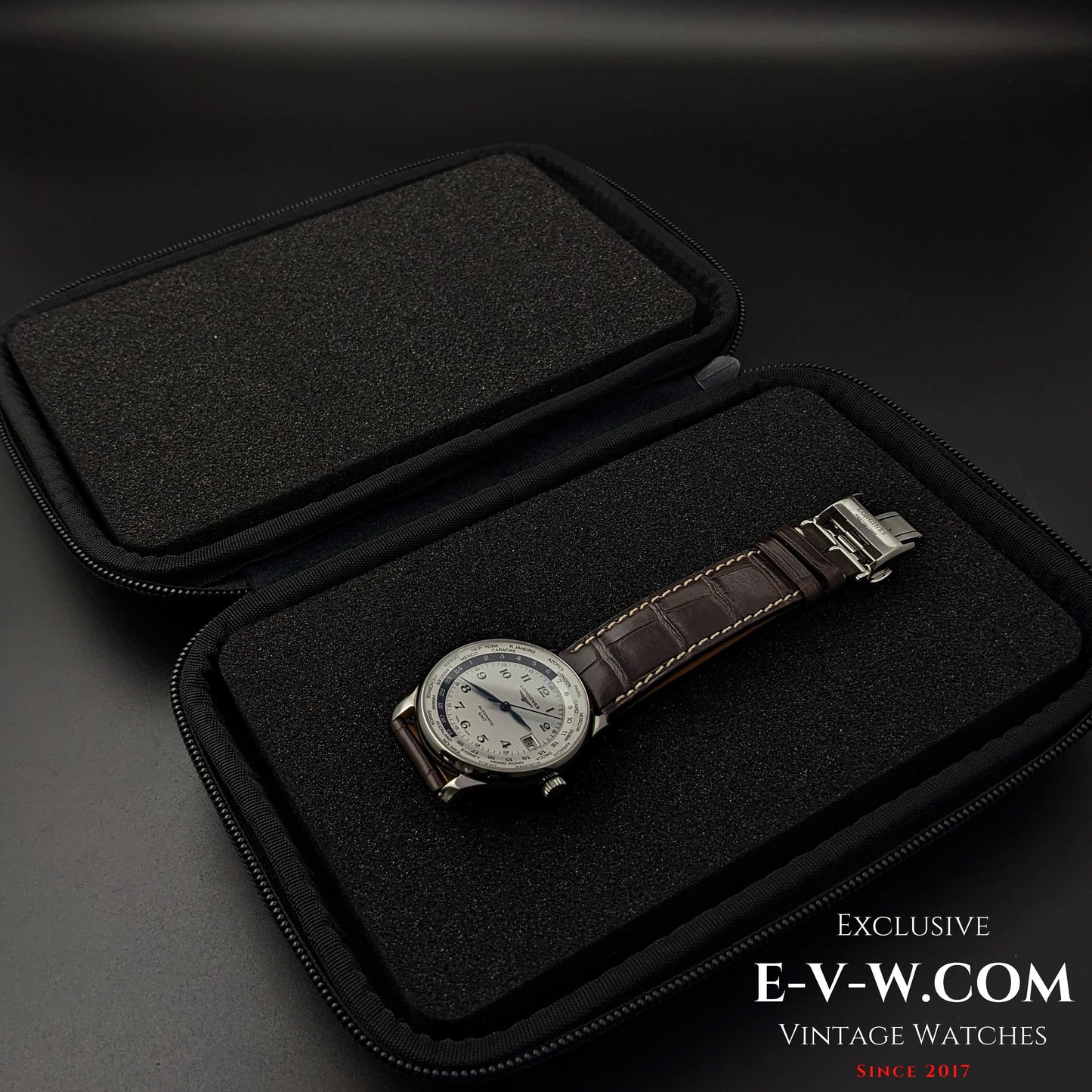 Édition limitée à 77 exemplaires Longines Master Collection Worldtime « AS 7 Maravilhas Do Mundo Antigo (Les 7 Merveilles du Monde Antique) » / Réf. L2.631.4