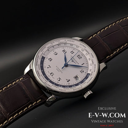 Édition limitée à 77 exemplaires Longines Master Collection Worldtime « AS 7 Maravilhas Do Mundo Antigo (Les 7 Merveilles du Monde Antique) » / Réf. L2.631.4