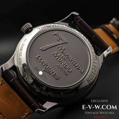 Limited Edition to 77 pcs Longines Master Collection Worldtime "AS 7 Maravilhas Do Mundo Antigo" / Ref .L2.631.4