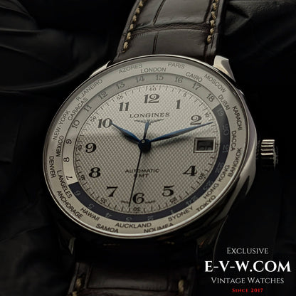 Édition limitée à 77 exemplaires Longines Master Collection Worldtime « AS 7 Maravilhas Do Mundo Antigo (Les 7 Merveilles du Monde Antique) » / Réf. L2.631.4