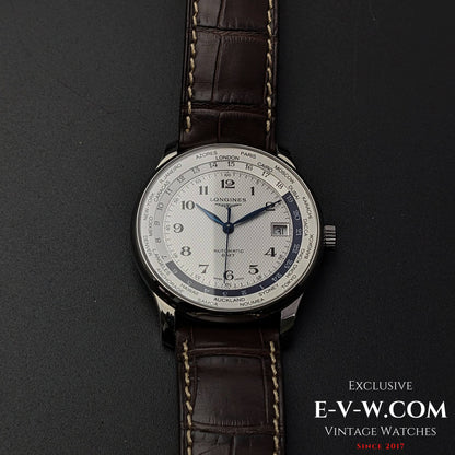 Édition limitée à 77 exemplaires Longines Master Collection Worldtime « AS 7 Maravilhas Do Mundo Antigo (Les 7 Merveilles du Monde Antique) » / Réf. L2.631.4