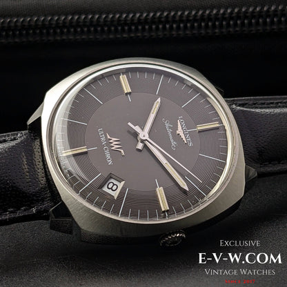 Longines ULTRA-CHRONE Automatique Très Rare avec Antichoc Kif-Ultraflex / 38mm Jumbo Vintage 1970