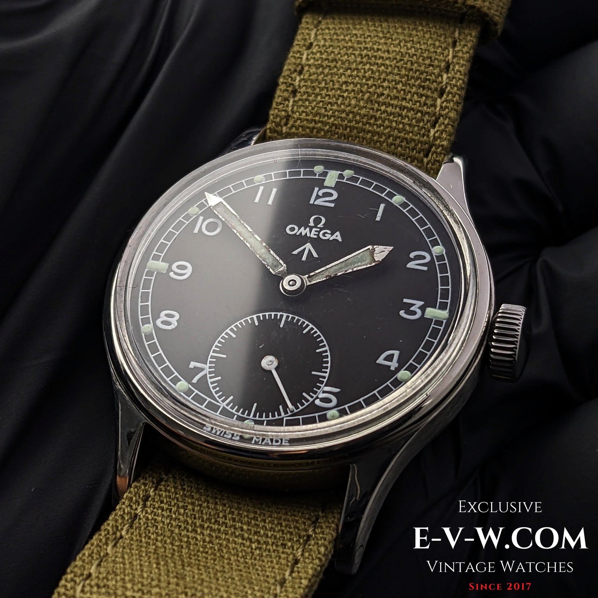 Military Omega British Army  Royal Air Force RAF WWII / Vintage 1943 / Cal.30T2