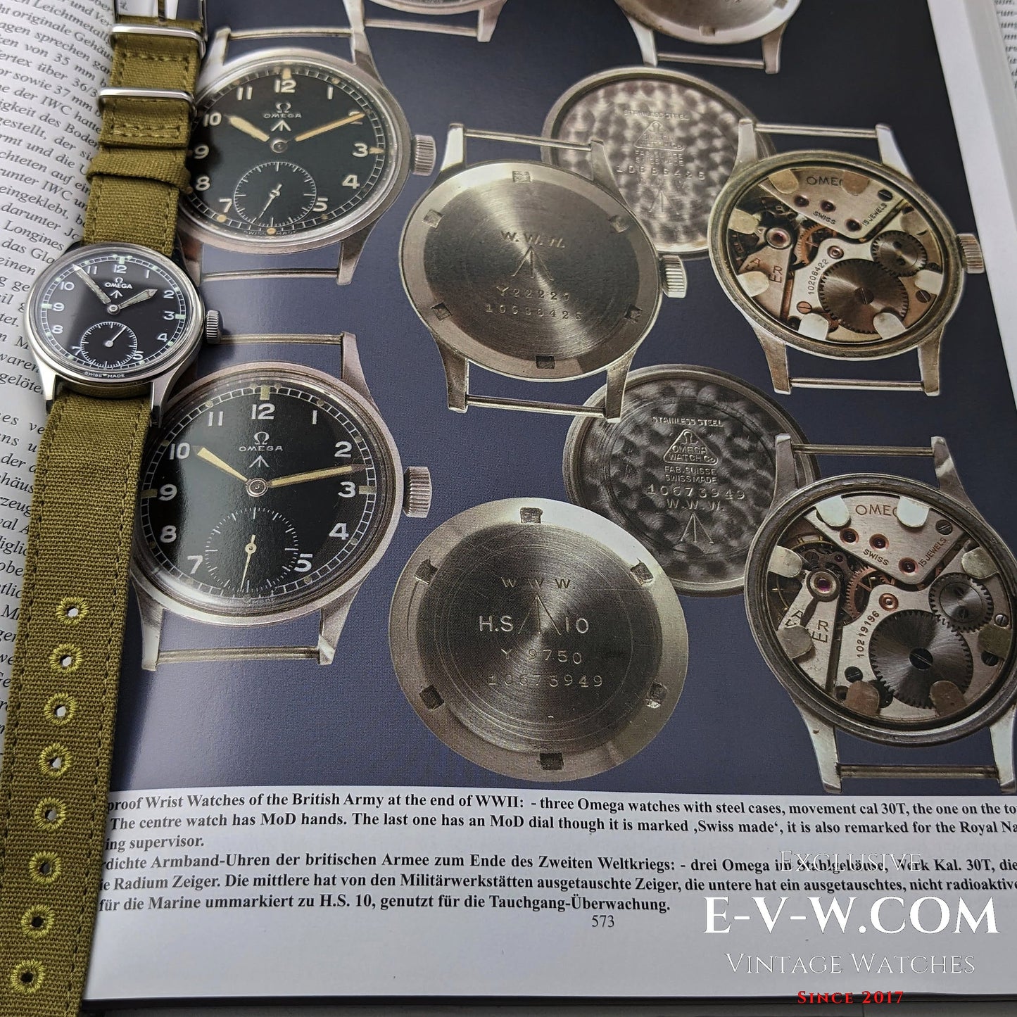 Omega Dirty Dozen Militaire RAF Armée de l'Air Britannique Seconde Guerre mondiale / Vintage 1943 / Cal.30T2