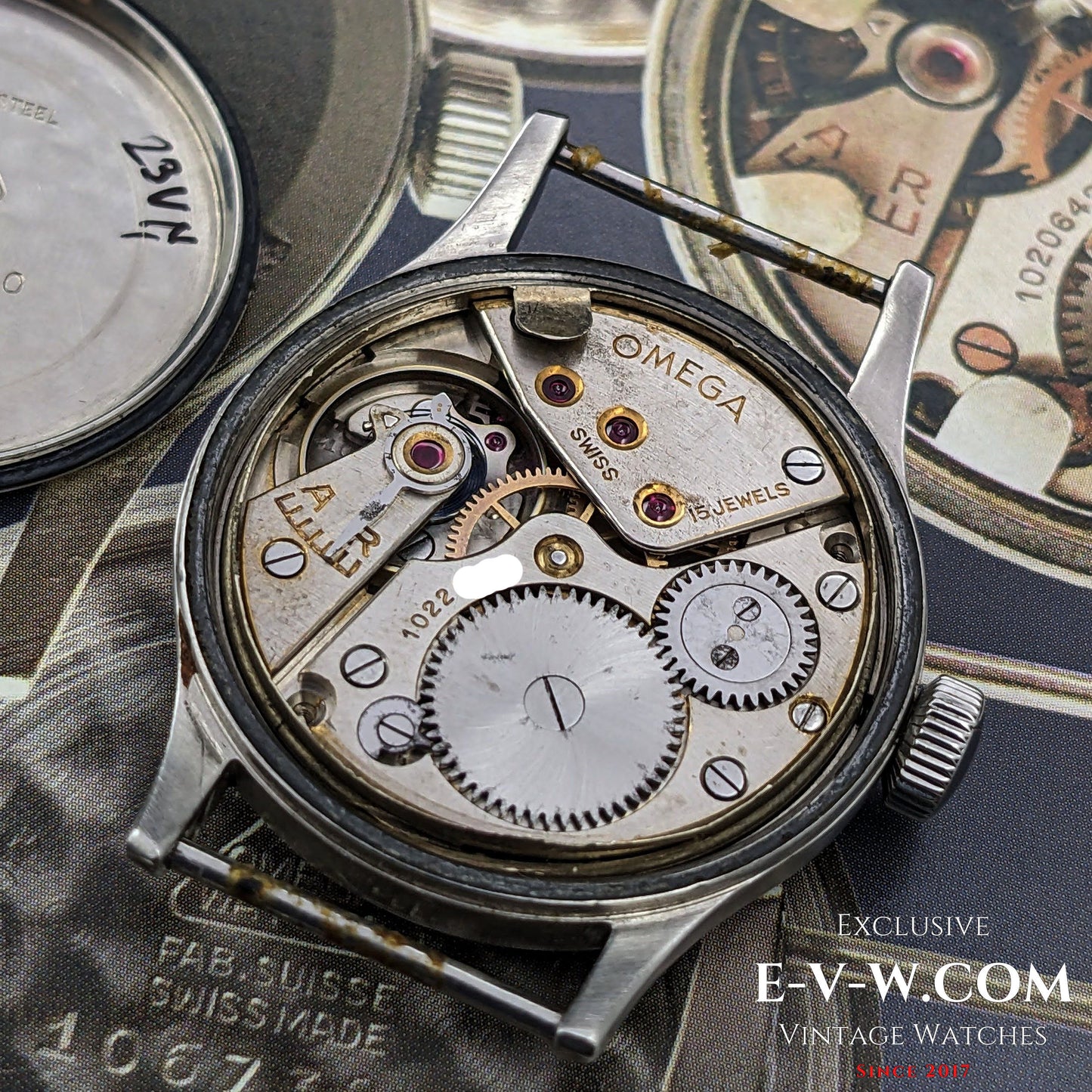 Military Omega Dirty Dozen RAF British Army Royal Air Force WWII / Vintage 1943 / Cal.30T2