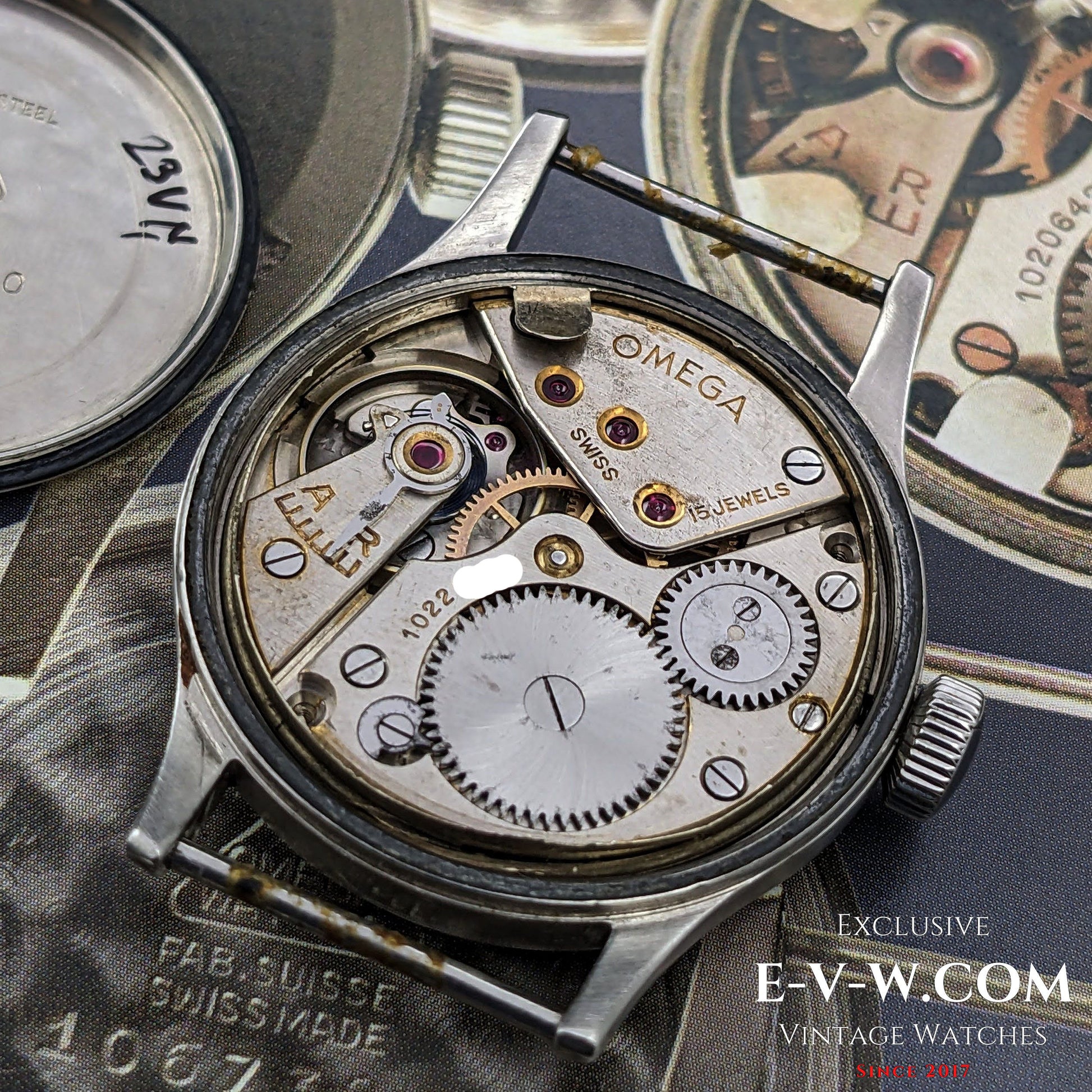 Military Omega Dirty Dozen RAF British Army Royal Air Force WWII / Vintage 1943 / Cal.30T2