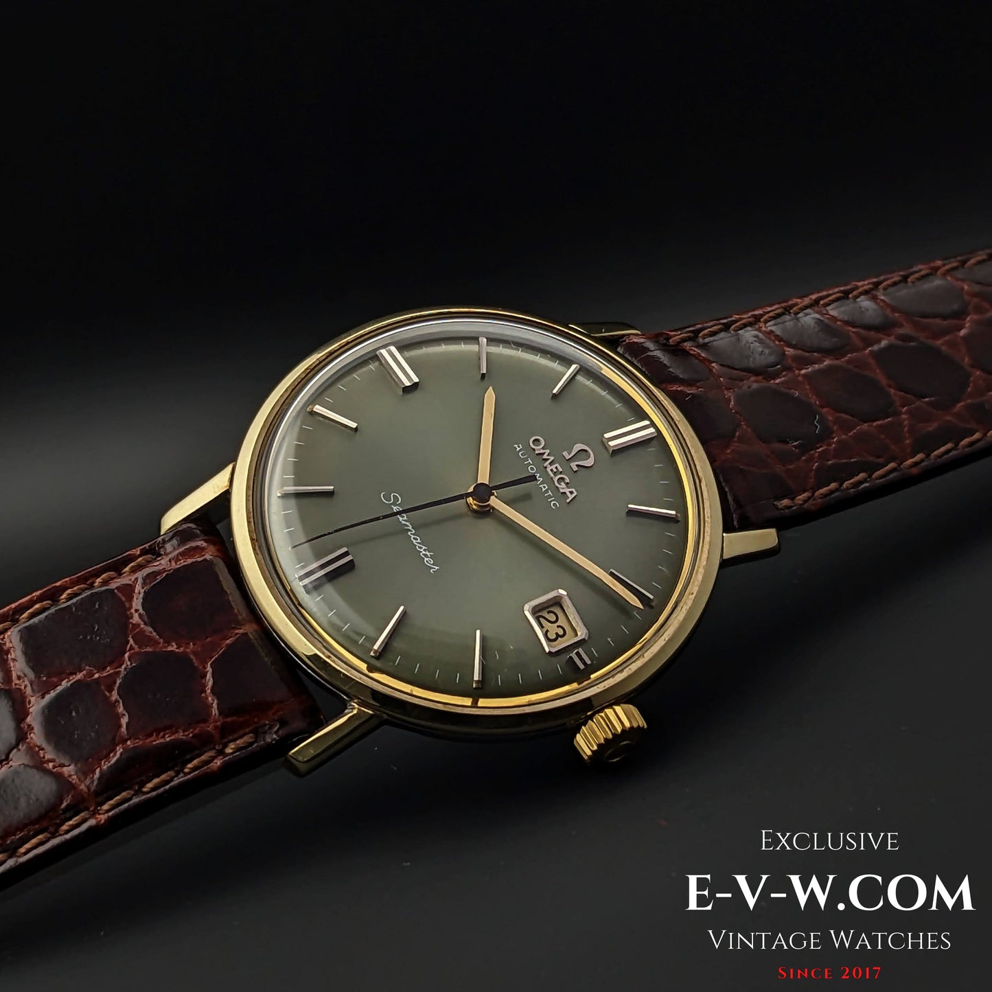 Omega Seamaster Cadran Vert Automatique Réf. 166.020 / cal. 562 / Vintage 1965 