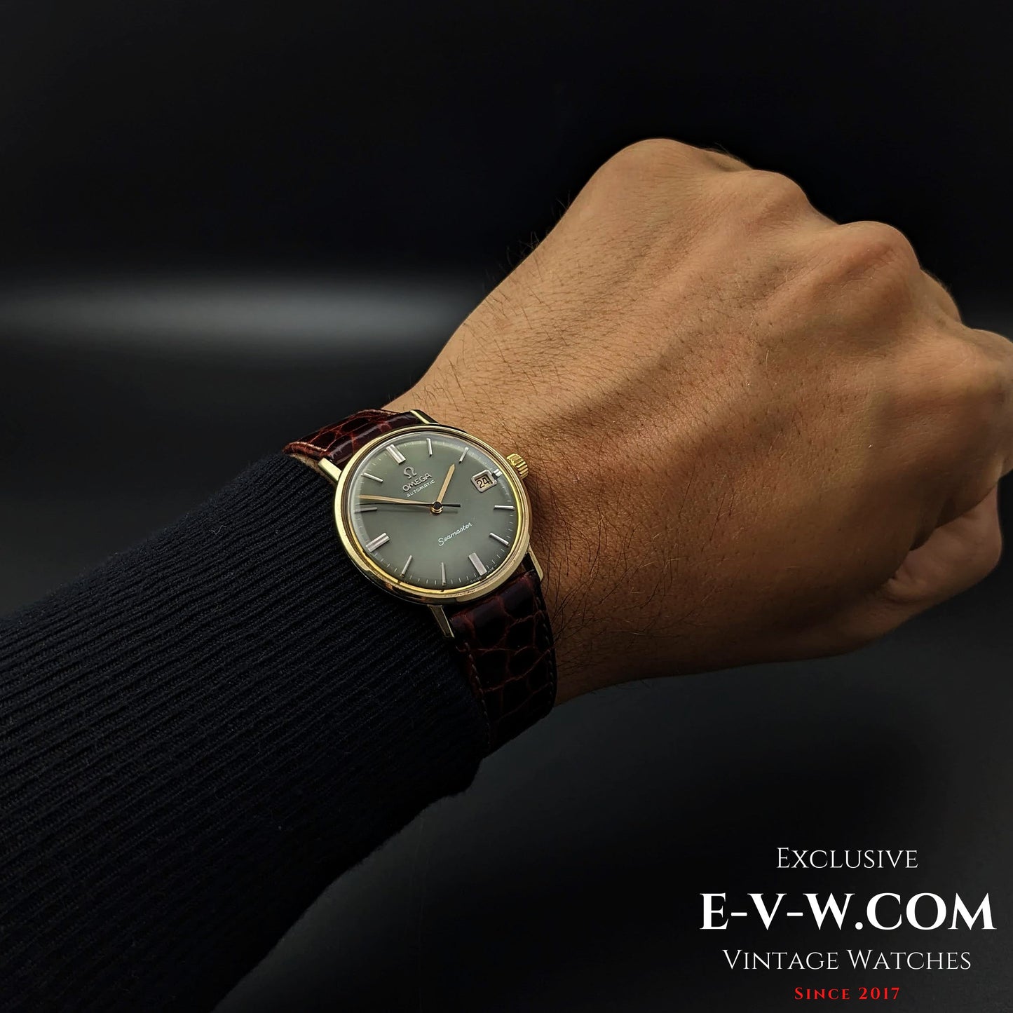 Omega Seamaster Cadran Vert Automatique Réf. 166.020 / cal. 562 / Vintage 1965 