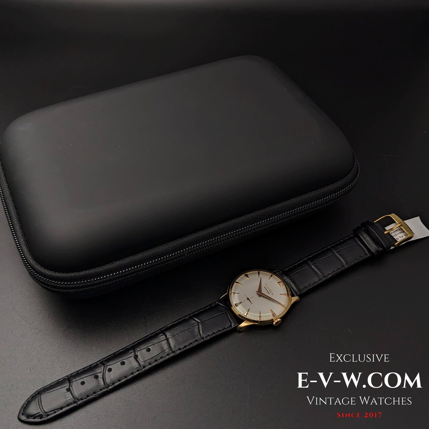 Montre Wyler Vetta Rare Incaflex en or massif 18 carats / Cal. 32 / Vintage années 1960