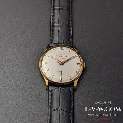 Montre Wyler Vetta Rare Incaflex en or massif 18 carats / Cal. 32 / Vintage années 1960