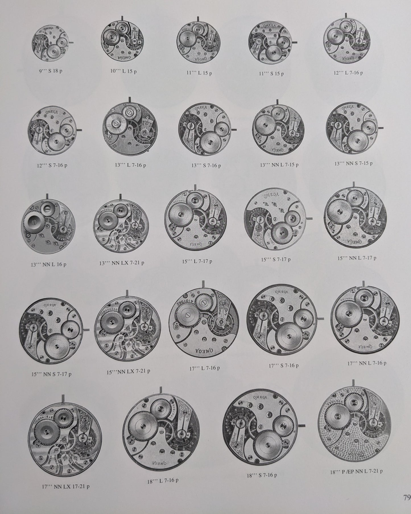Mouvement de montre de poche Omega antique de 120 ans / Cal. 17" / Antique datant de 1900