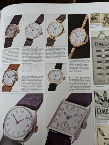 Montre Omega vintage pour femme, 101 ans, or 14 carats, style Art déco, calibre 19.4S, millésime 1923