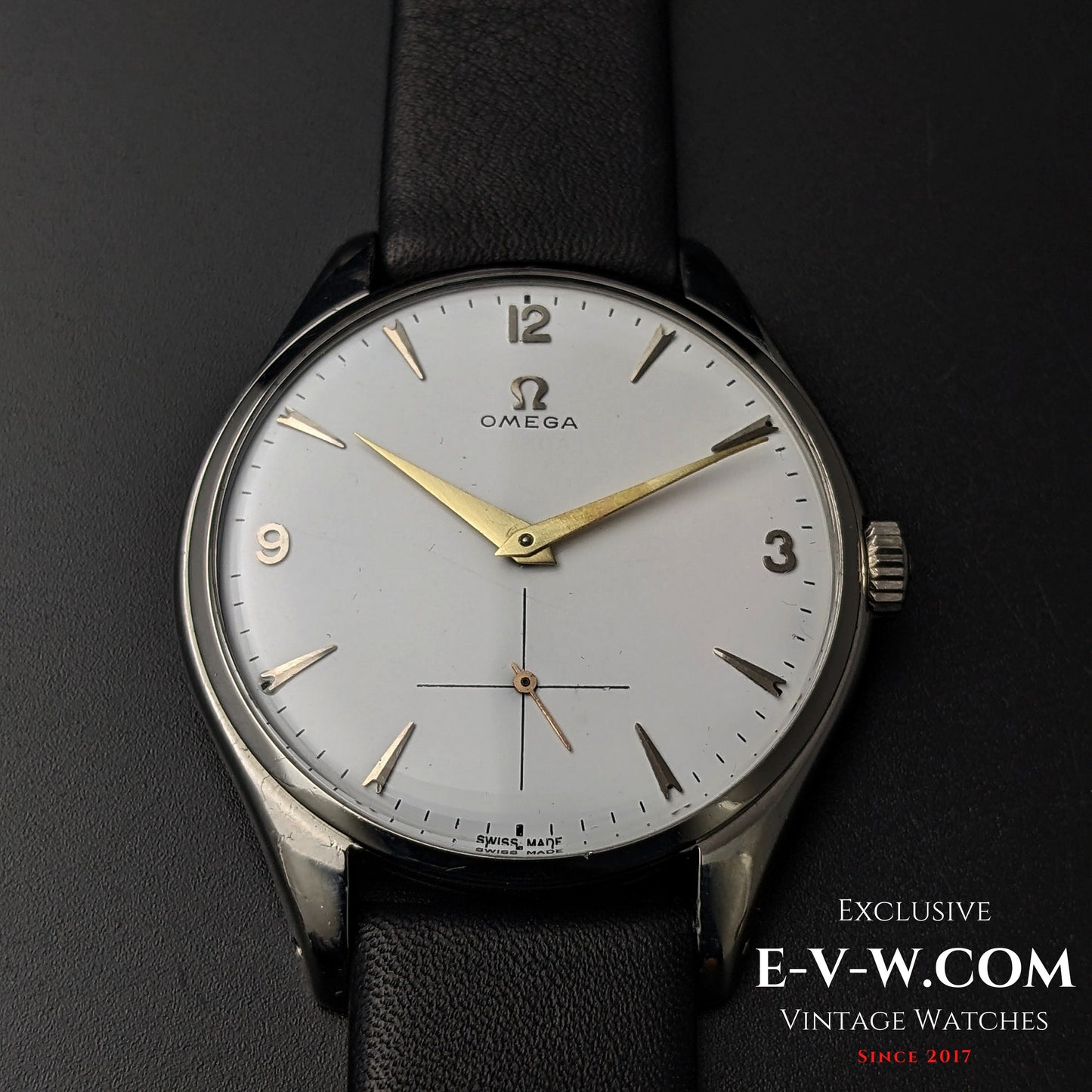 75 Years Old Vintage Omega JUMBO 38mm / Oversize / Ref. 2505 / Cal. 265 / Vintage 195075 Years Old Vintage Omega JUMBO 38mm / Oversize / Ref. 2505 / Cal. 265 / Vintage 195075 Years Old Vintage Omega JUMBO 38mm / Oversize / Ref. 2505 / Cal. 265 / Vintage 1950