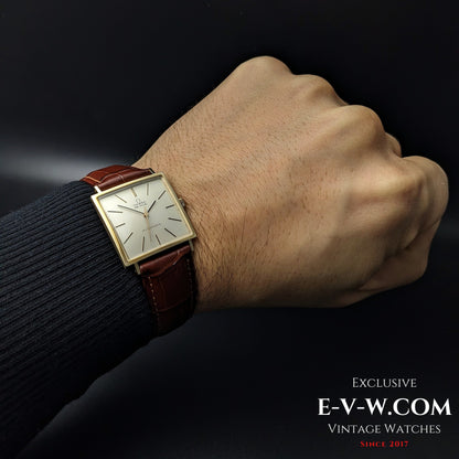 Omega DE VILLE Automatique Vintage / Carrée / Plaqué Or / Réf. 161.021 / Cal. 711 Ultra-mince / Année 1964