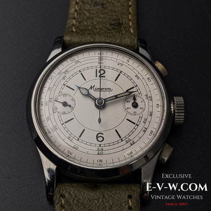 85 Years Old Vintage Minerva Chronograph / Cal. 13-20 / Vintage 194085 Years Old Vintage Minerva Chronograph / Cal. 13-20 / Vintage 1940