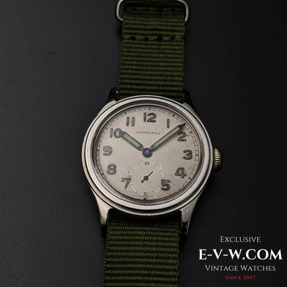 Longines vintage de 83 ans, Seconde Guerre mondiale / Militaire / Réf. 6172 / Cal. 1068Z / Année de fabrication : 1942 / Entièrement révisée